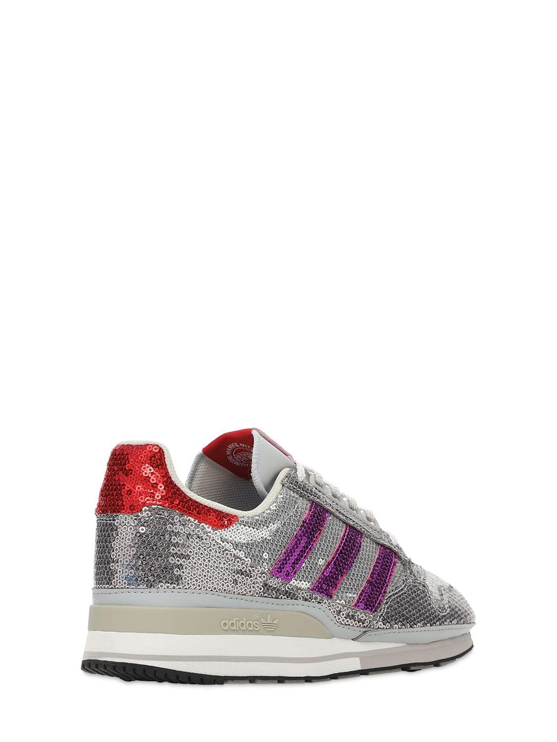 Sneakers "zx 500" Con Lentejuelas adidas Originals de color Gris | Lyst