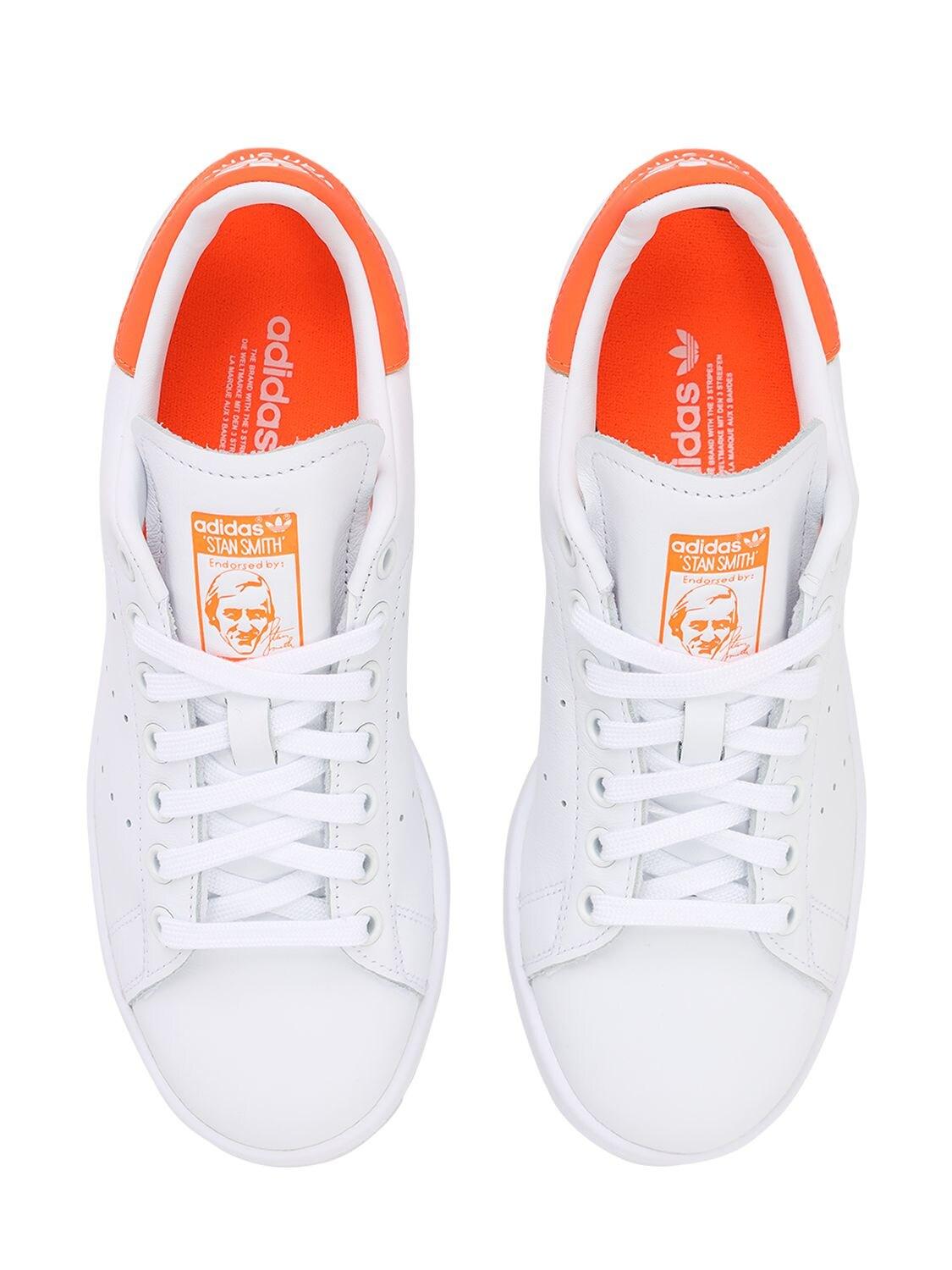 adidas stan smith white orange