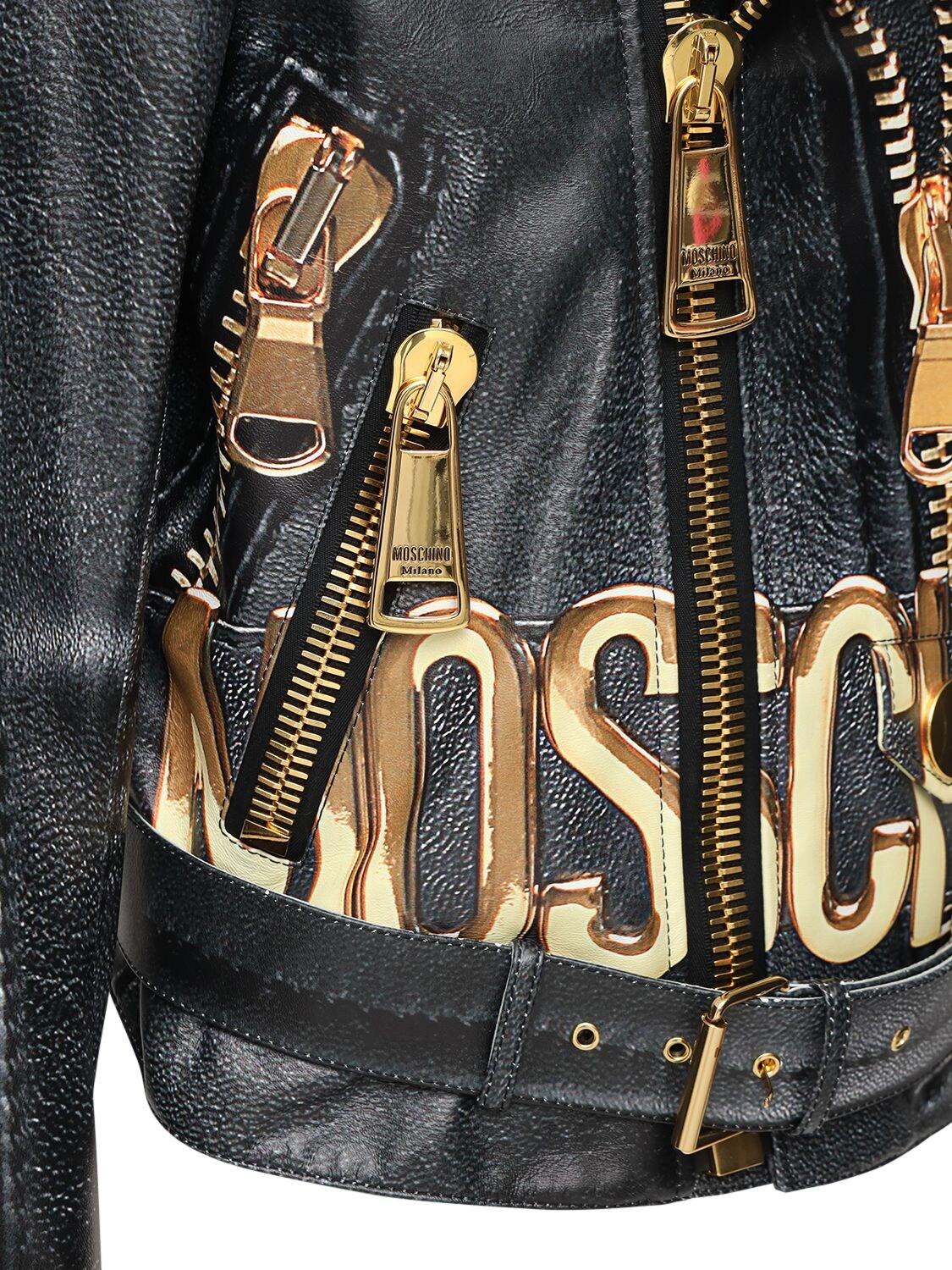 Moschino モノクラム ハト 刺繍 シャケット 242EMA05107723 2555 MOSCHINO - Jacket With Logo Moschino