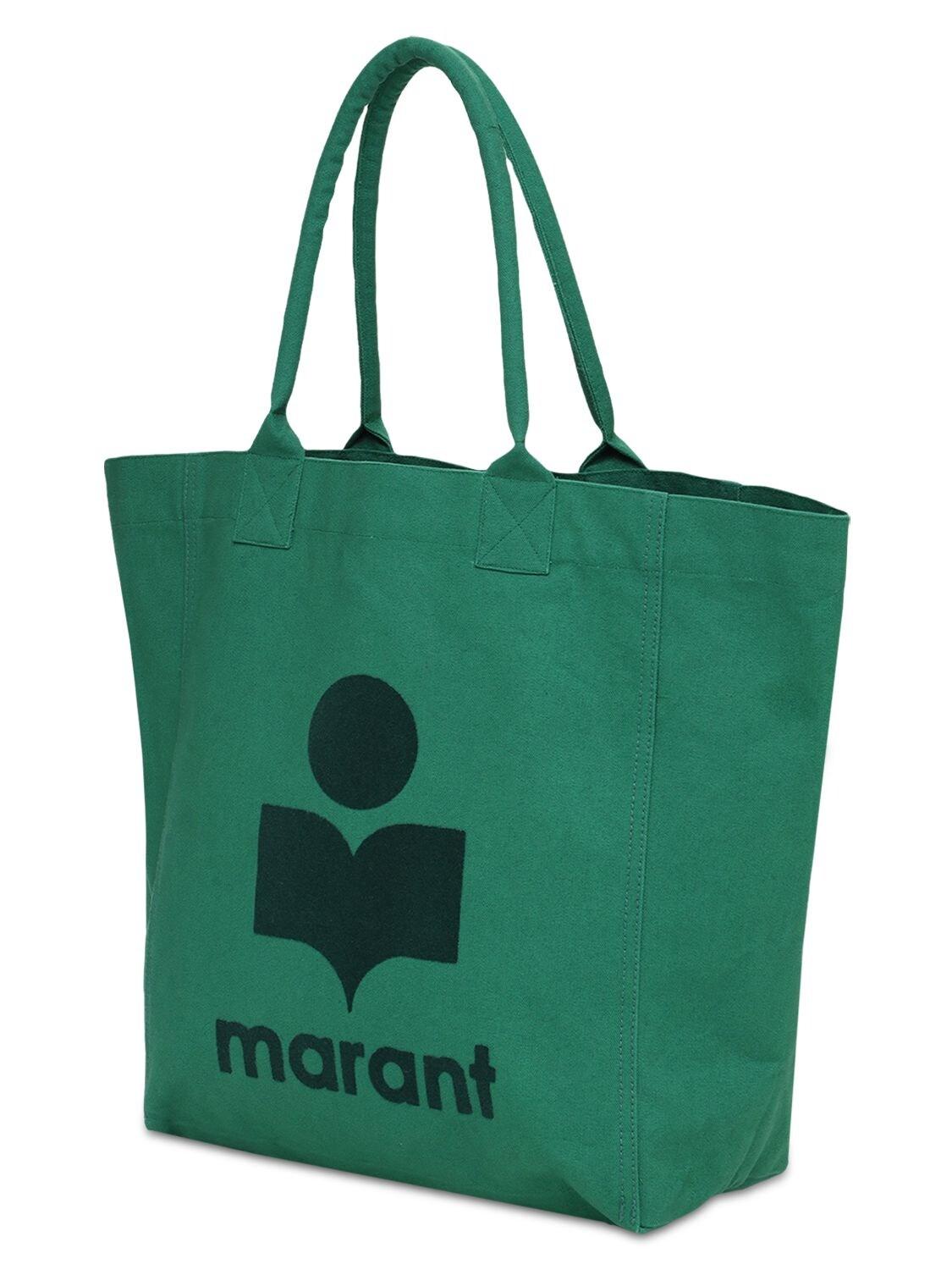 Bolso Tote Yenki De Algodón Isabel Marant de Algodón de color Verde | Lyst