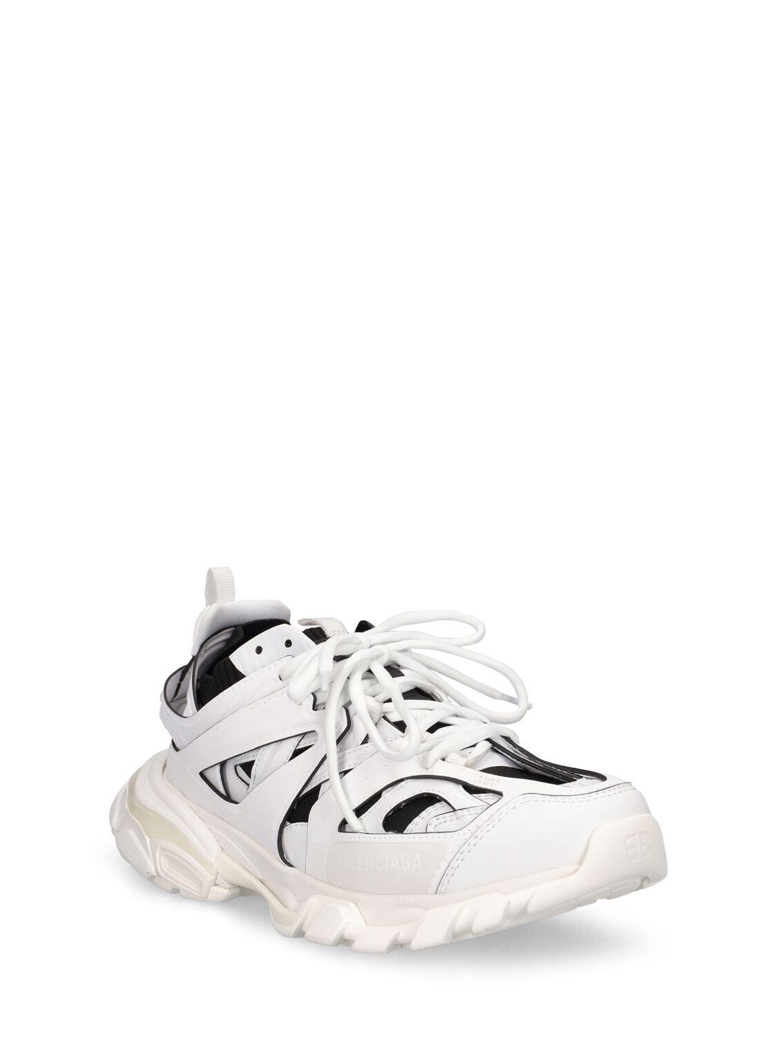 Balenciaga 30mm Track Mesh & Nylon Sneakers in White | Lyst
