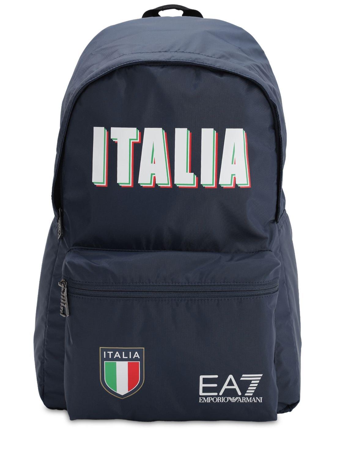 Zaino "Team Italia Official" da Uomo di EA7 in Blu | Lyst