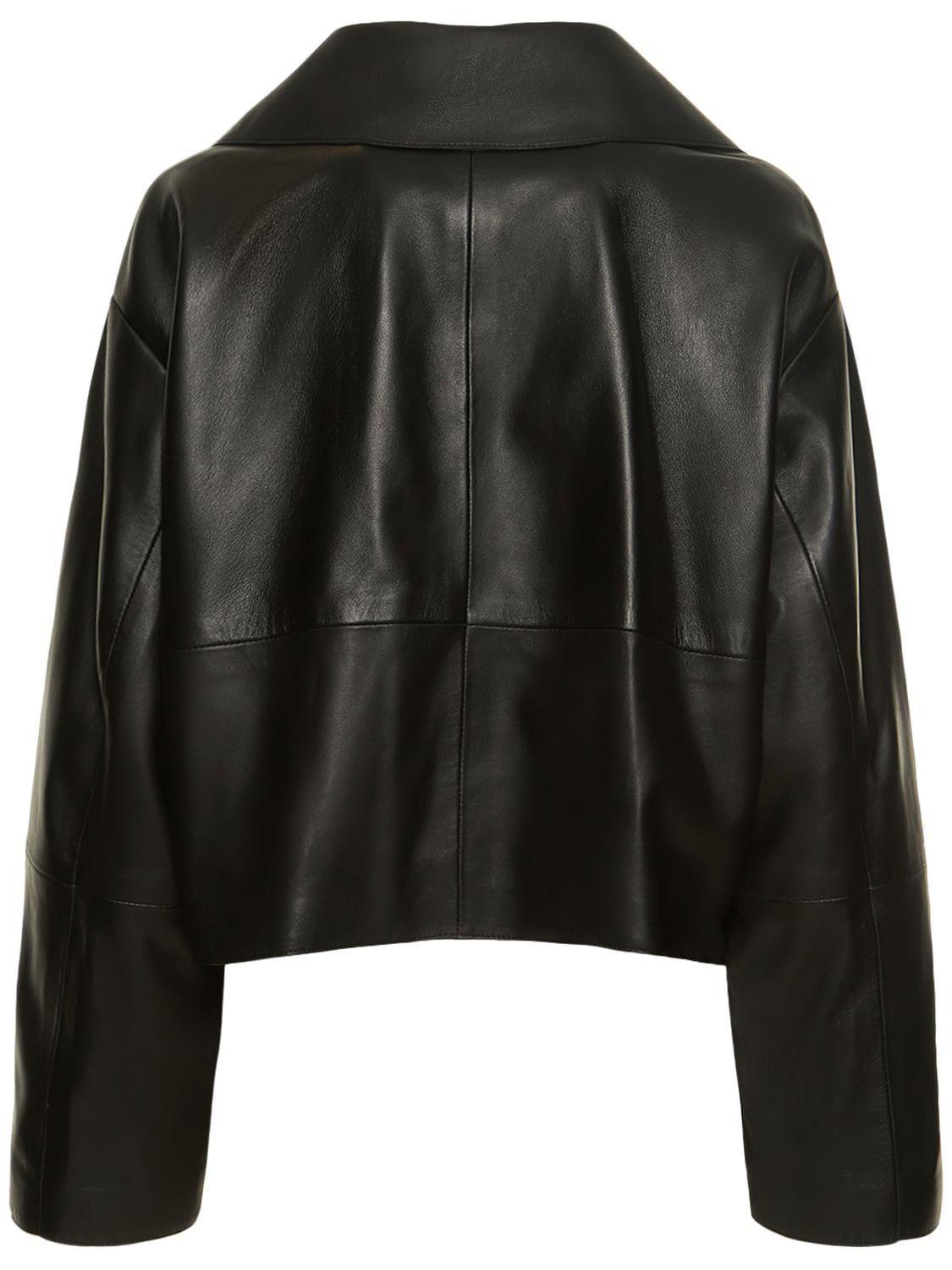 Loulou de Saison Sulat Leather Jacket in Black | Lyst