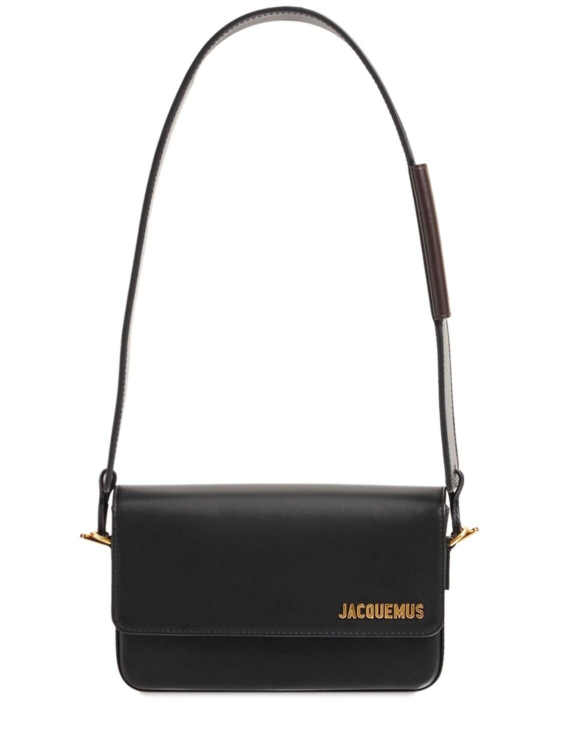 Jacquemus Le Carinu Leather Shoulder Bag in Black | Lyst