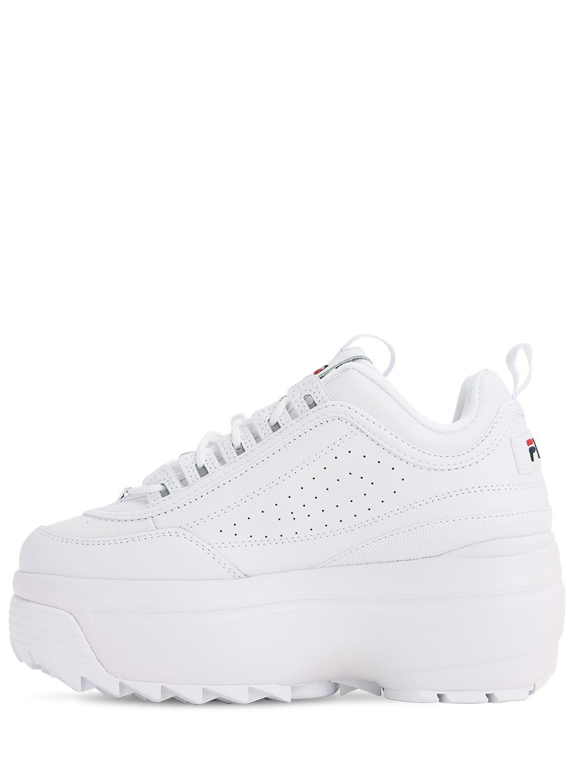fila disruptor faux leather