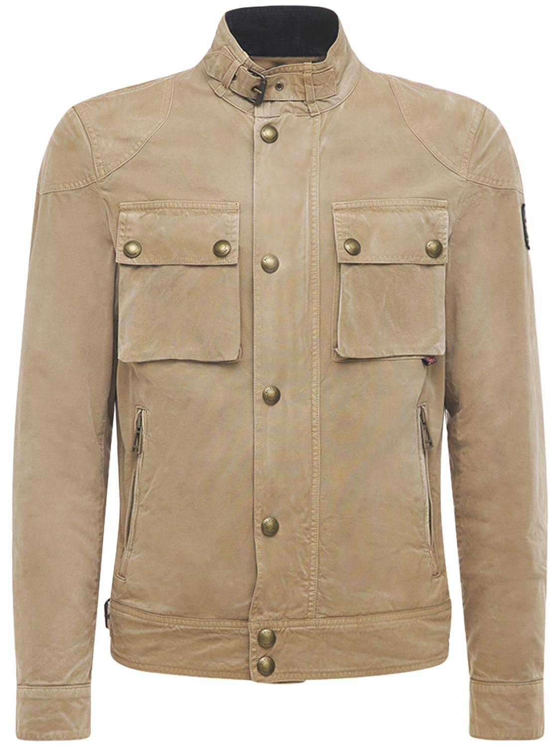 Belstaff Vintage Dye Racemaster Cotton Jacket in Natural for Men | Lyst  Canada