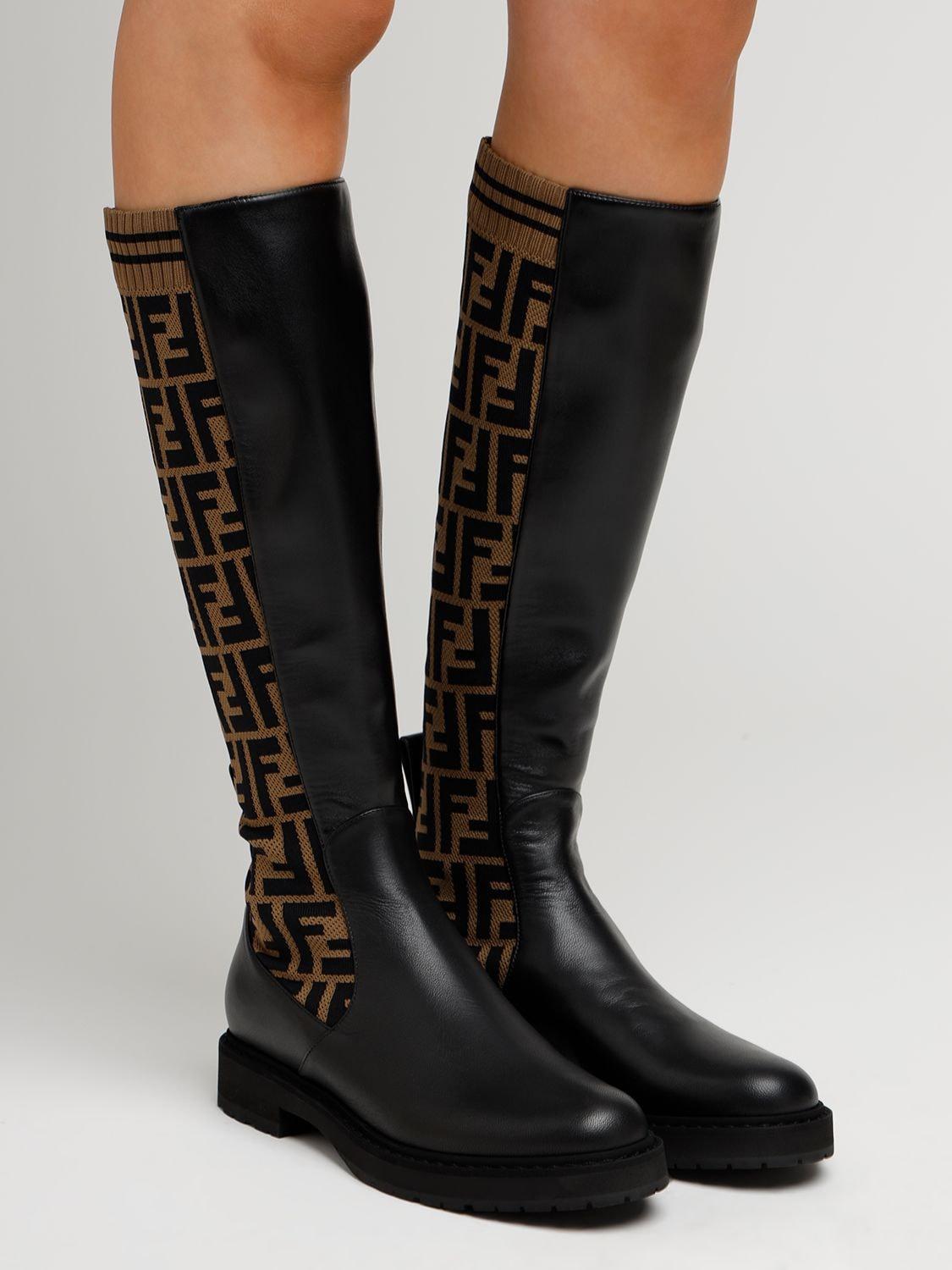fendi thigh high sock boots
