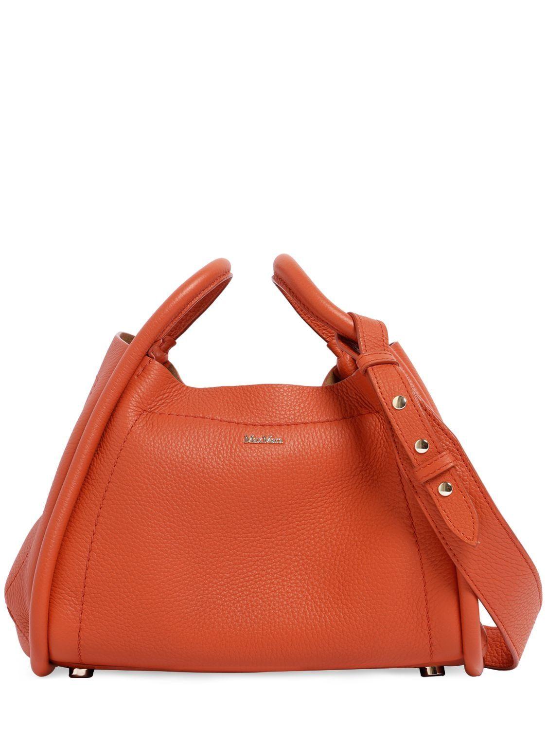 ショルダーバッグ・ポシェット MAX MARA Orange Leather Riviers Crossbody Bag Max Mara Orange Leather Riviere Crossbody Bag – LOZURI®