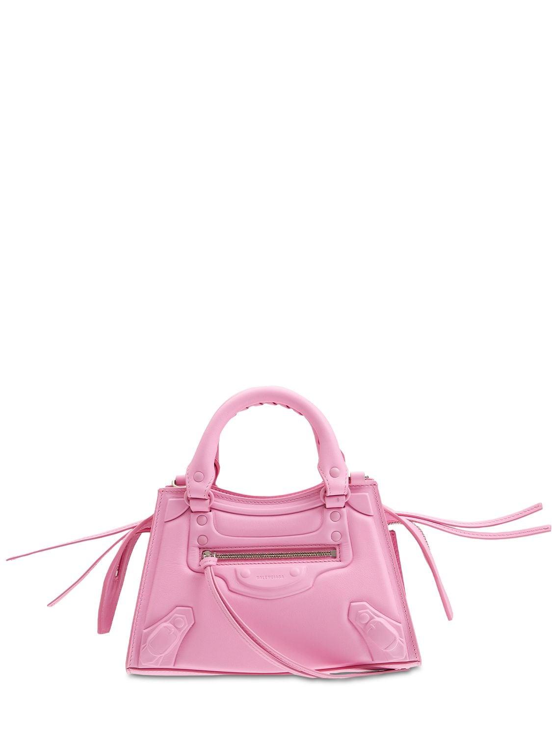 Balenciaga Mini Neo Classic Leather Top Handle Bag in Rose (Pink) | Lyst  Australia