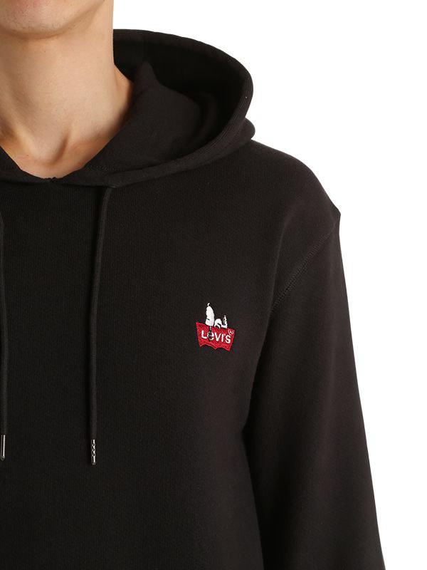 Sudadera De Algodón Con Snoopy Y Capucha Levi's de Algodón de color Negro  para hombre | Lyst