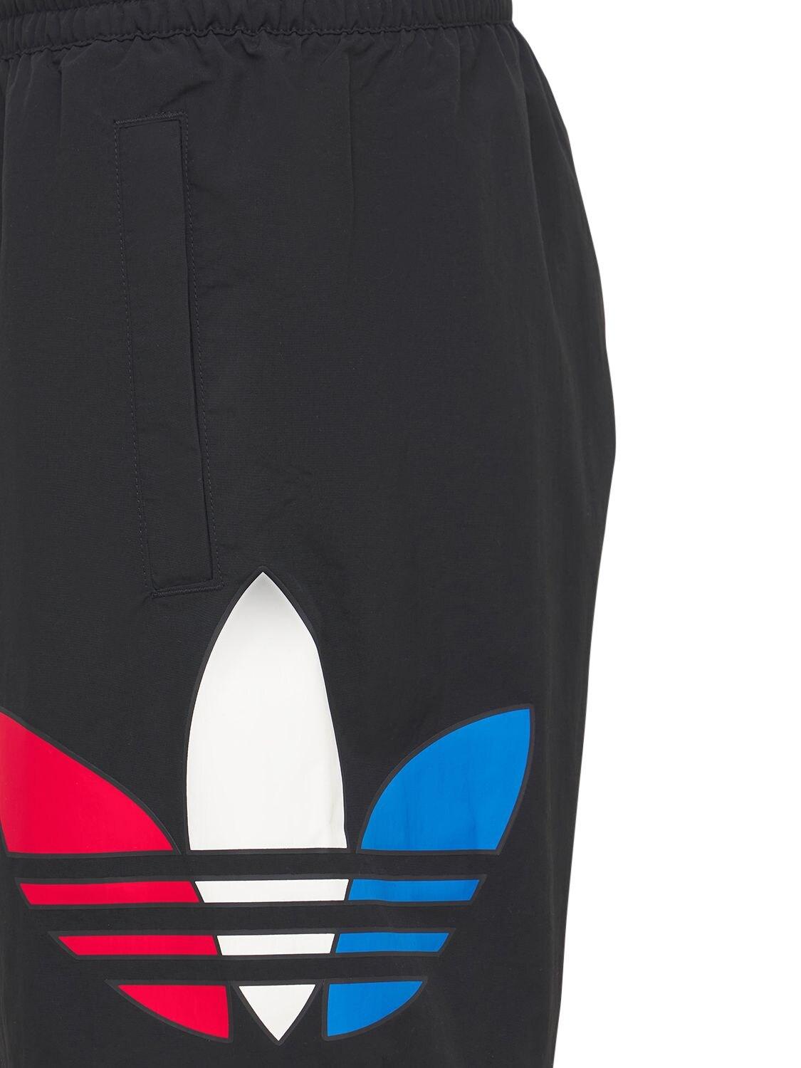 adidas Originals Primegreen Tricolor Trefoil Swim Shorts in Black (Blue)  for Men | Lyst