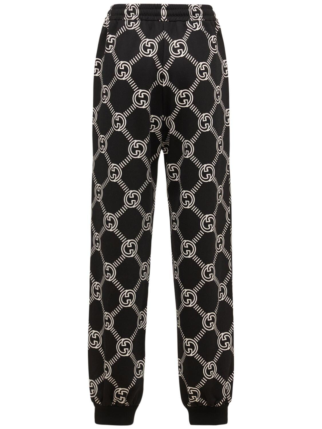 Gucci Technical Jersey Logo Pants in 