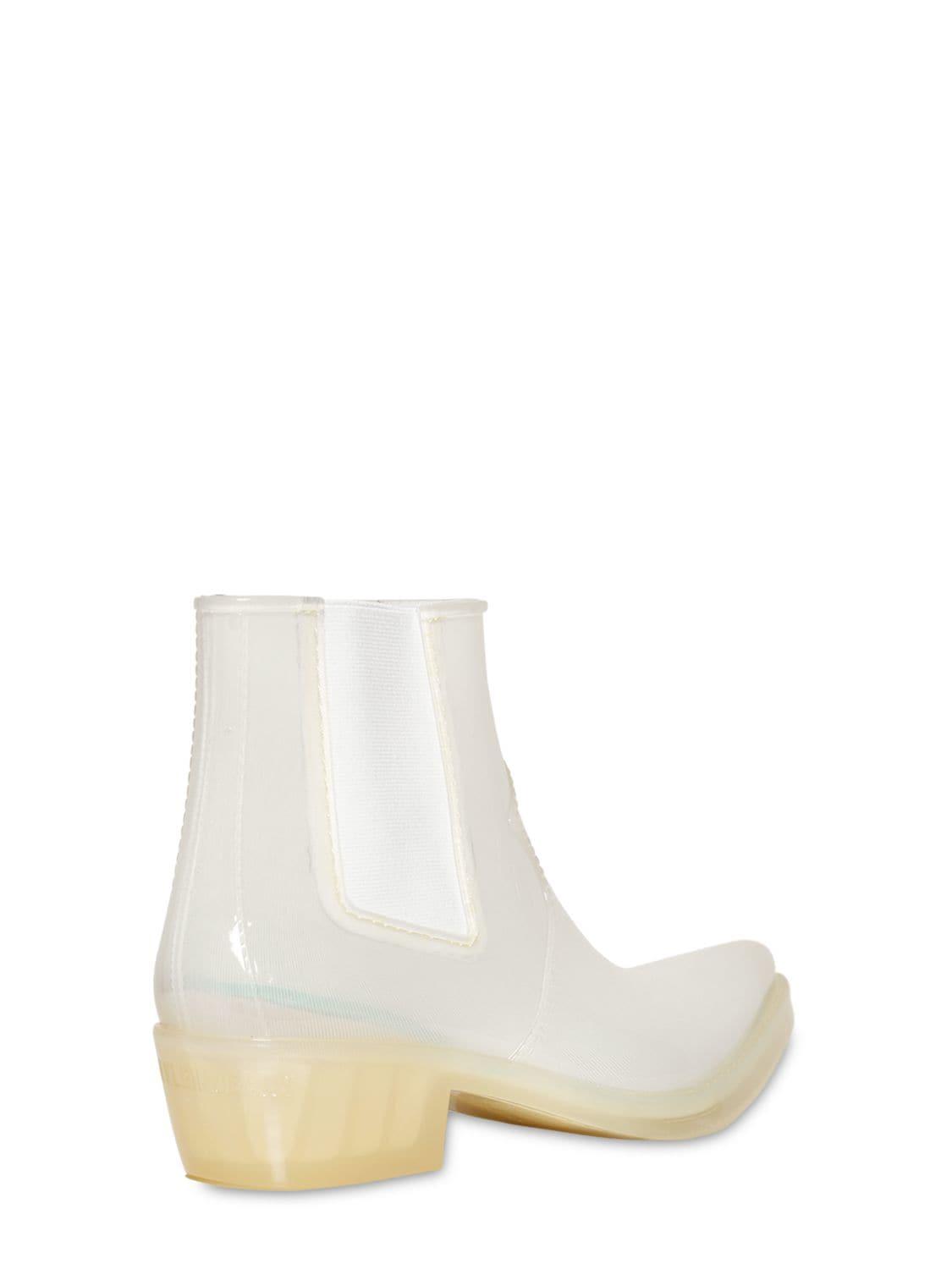CALVIN KLEIN 205W39NYC Cole Translucent Rubber Boots in White for Men | Lyst