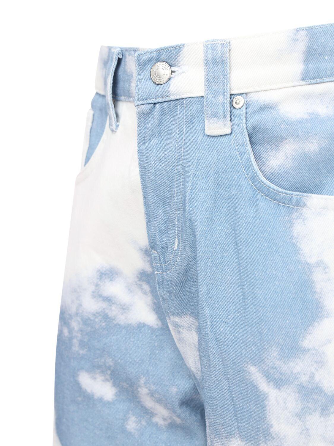 Denim Printed Cloud Skater Jeans 