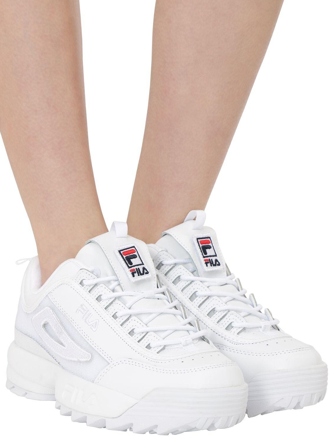 Fila Disruptor Patches Sneakers in White - Lyst