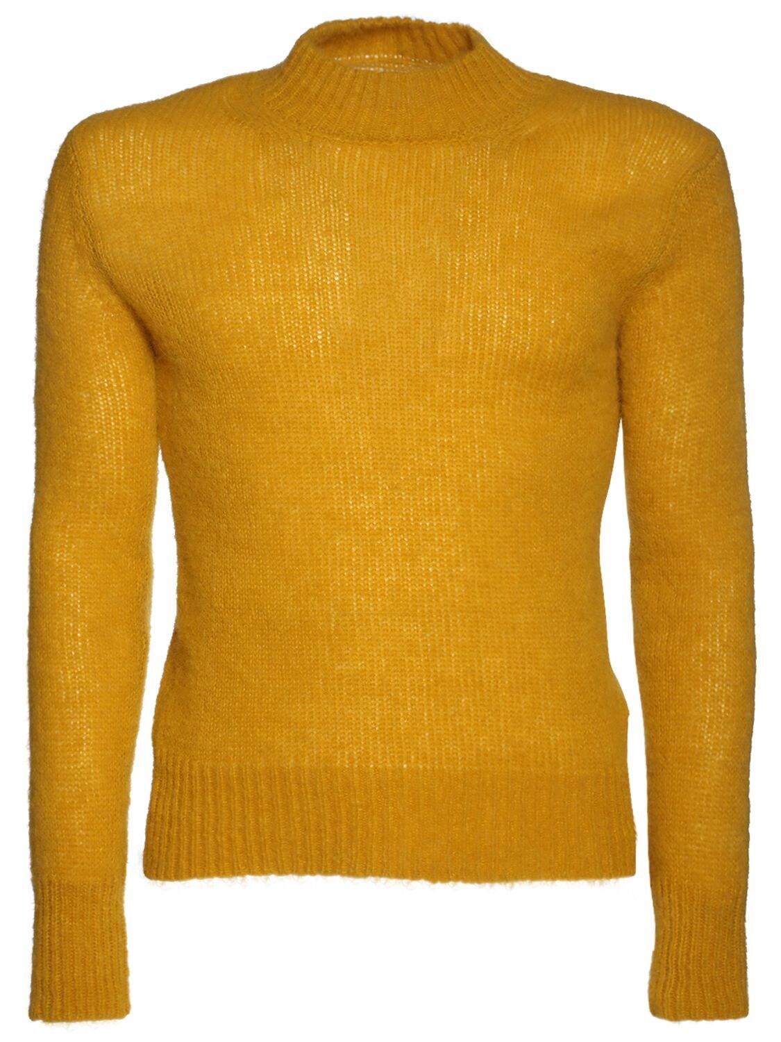 Dries Van Noten Nairobi Knit Mockneck Sweater in Yellow for Men | Lyst