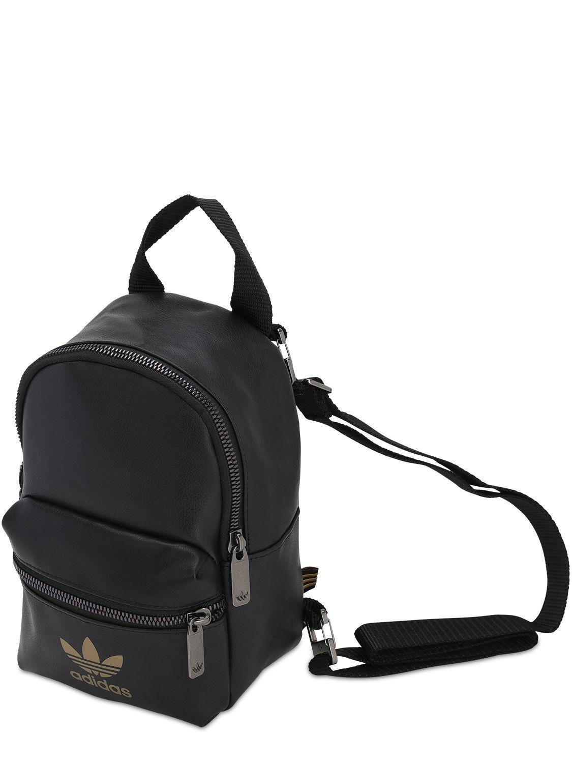 adidas mini backpack faux leather