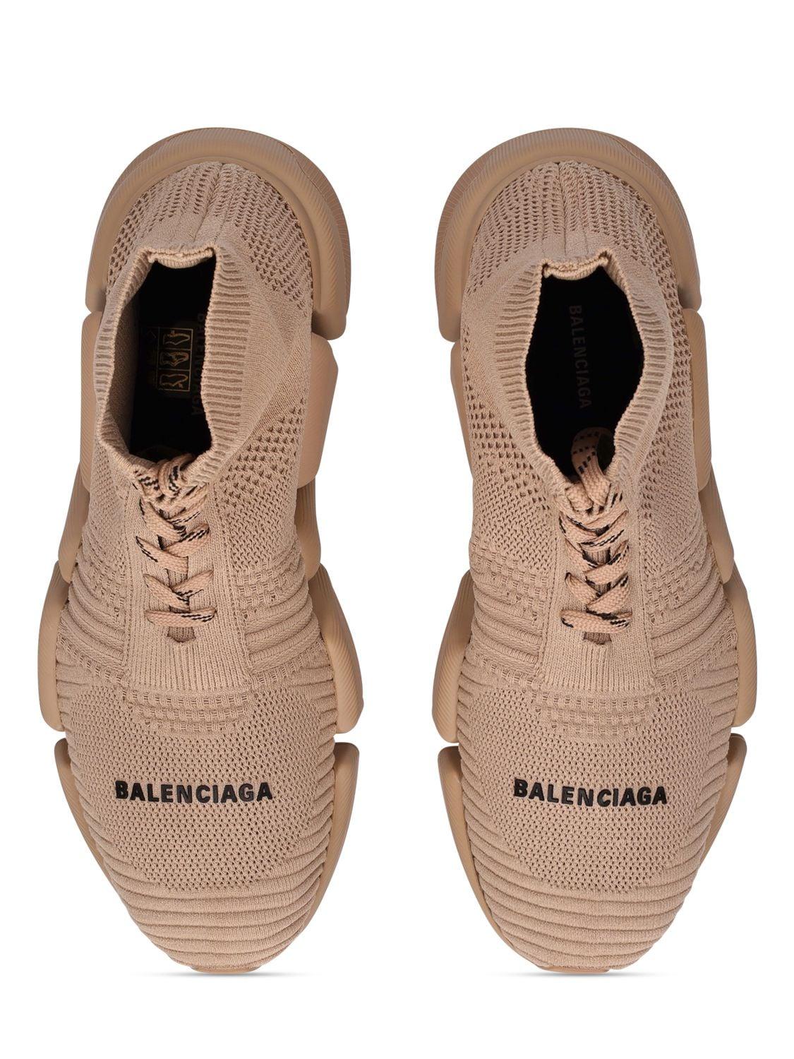 Balenciaga 30mm Speed 2 Knit Sneakers in Natural | Lyst