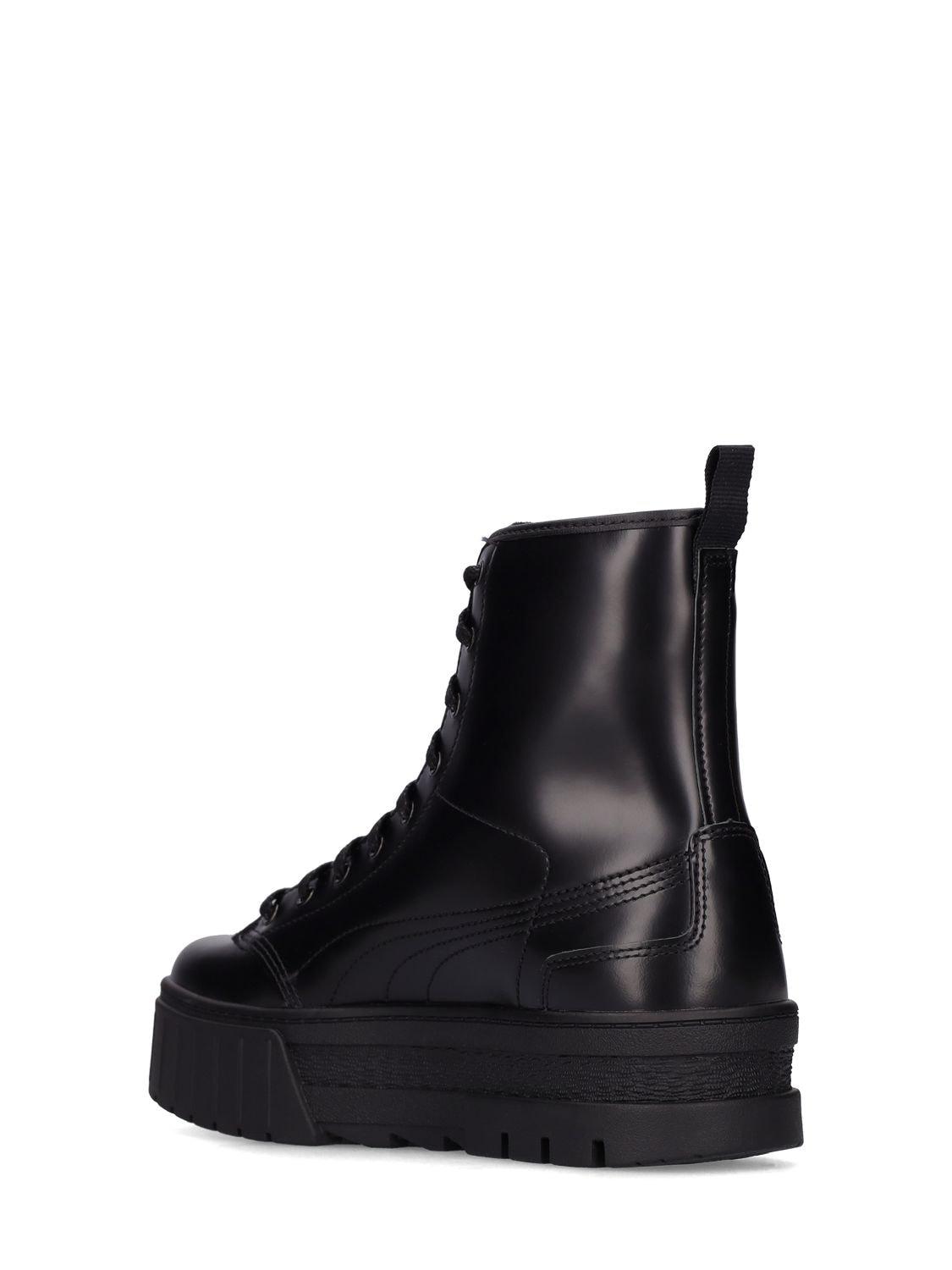 PUMA X Dua Lipa Leather Boots in Black | Lyst