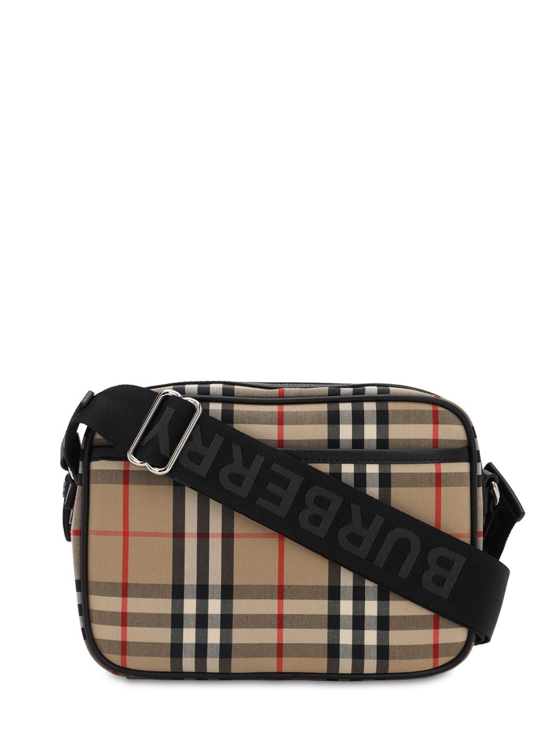 Burberry Paddy Check Canvas Crossbody Bag in Beige,Black,Red (Black) for  Men - Save 27% - Lyst