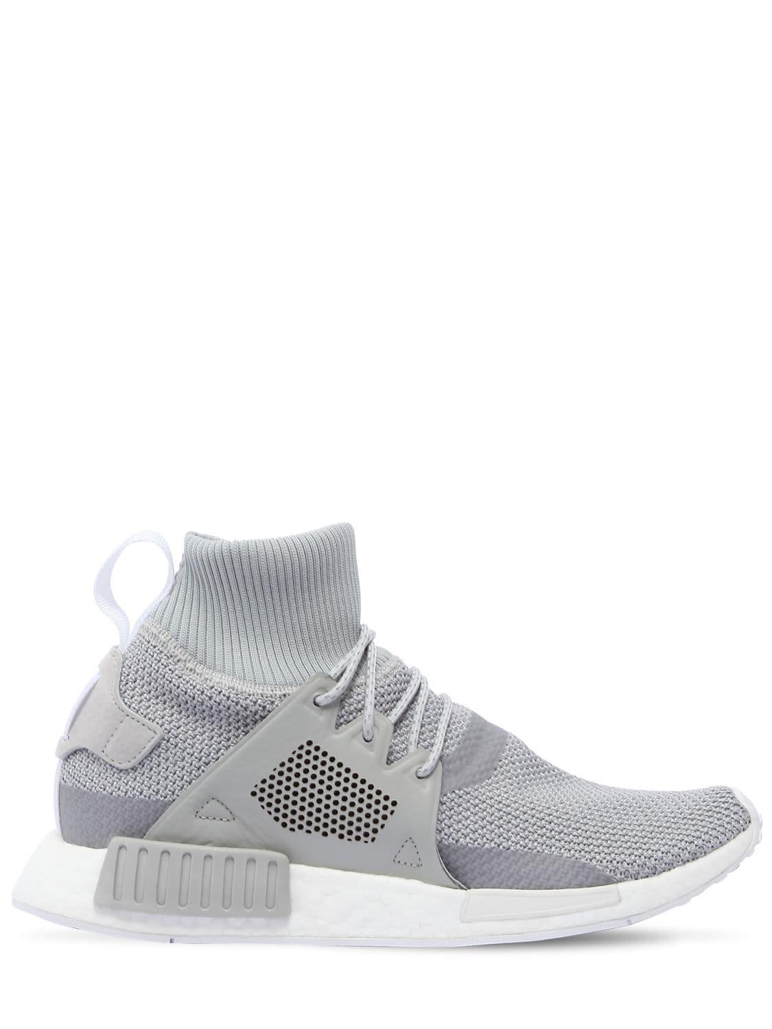 adidas Originals Leather Nmd Xr1 Winter Trainers Light Grey (Gray) for - Lyst