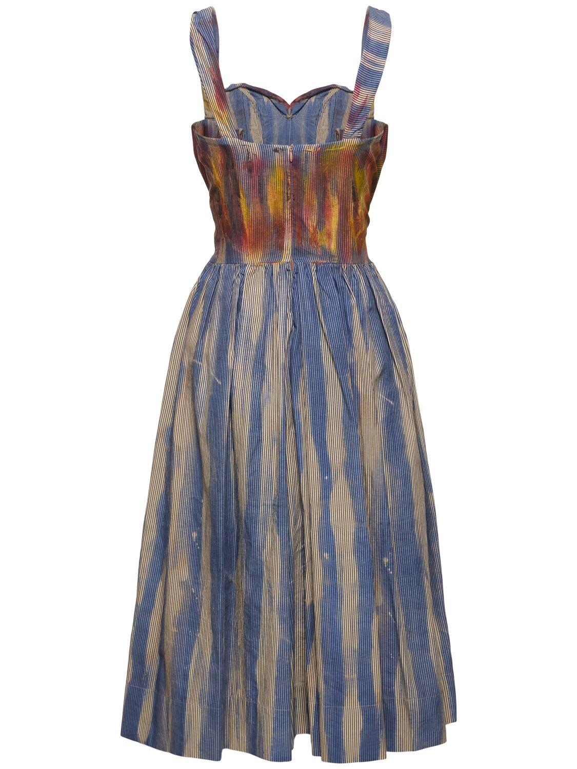 ★vivienne westwood★SUNDAY ドレス 水彩画 ブルー/グリーン ブルー（青）系 Vivienne Westwood(ヴィヴィアンウエストウッド
