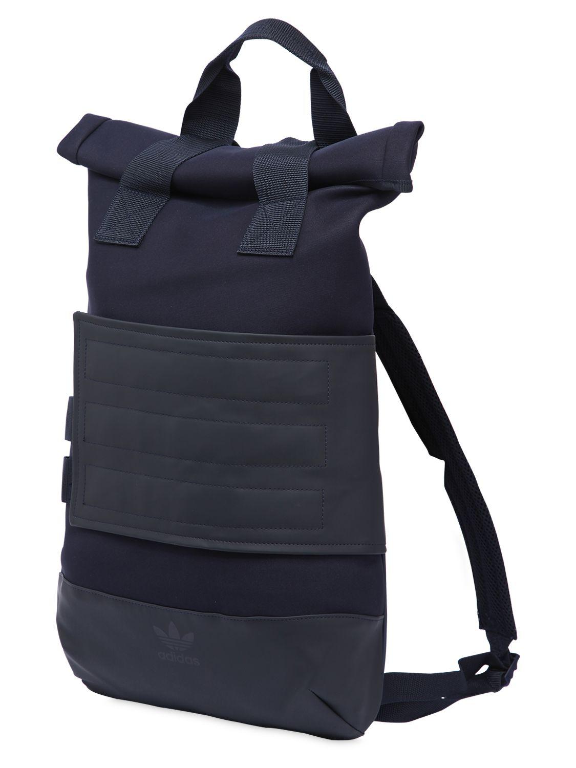 adidas Originals Roll Top Backpack in Blue for Men | Lyst