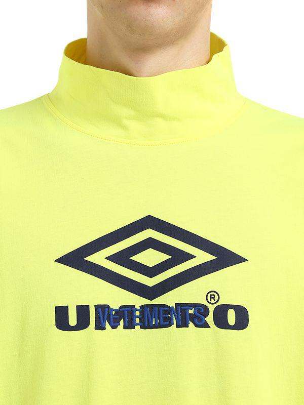 Vetements Umbro Co-lab Jersey Long Sleeve T-shirt in Yellow for Men - Lyst