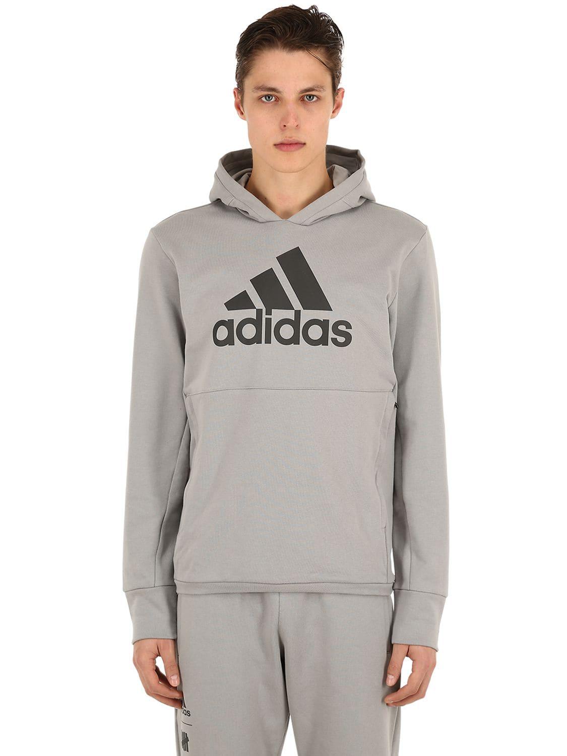 adidas grey zip up hoodie