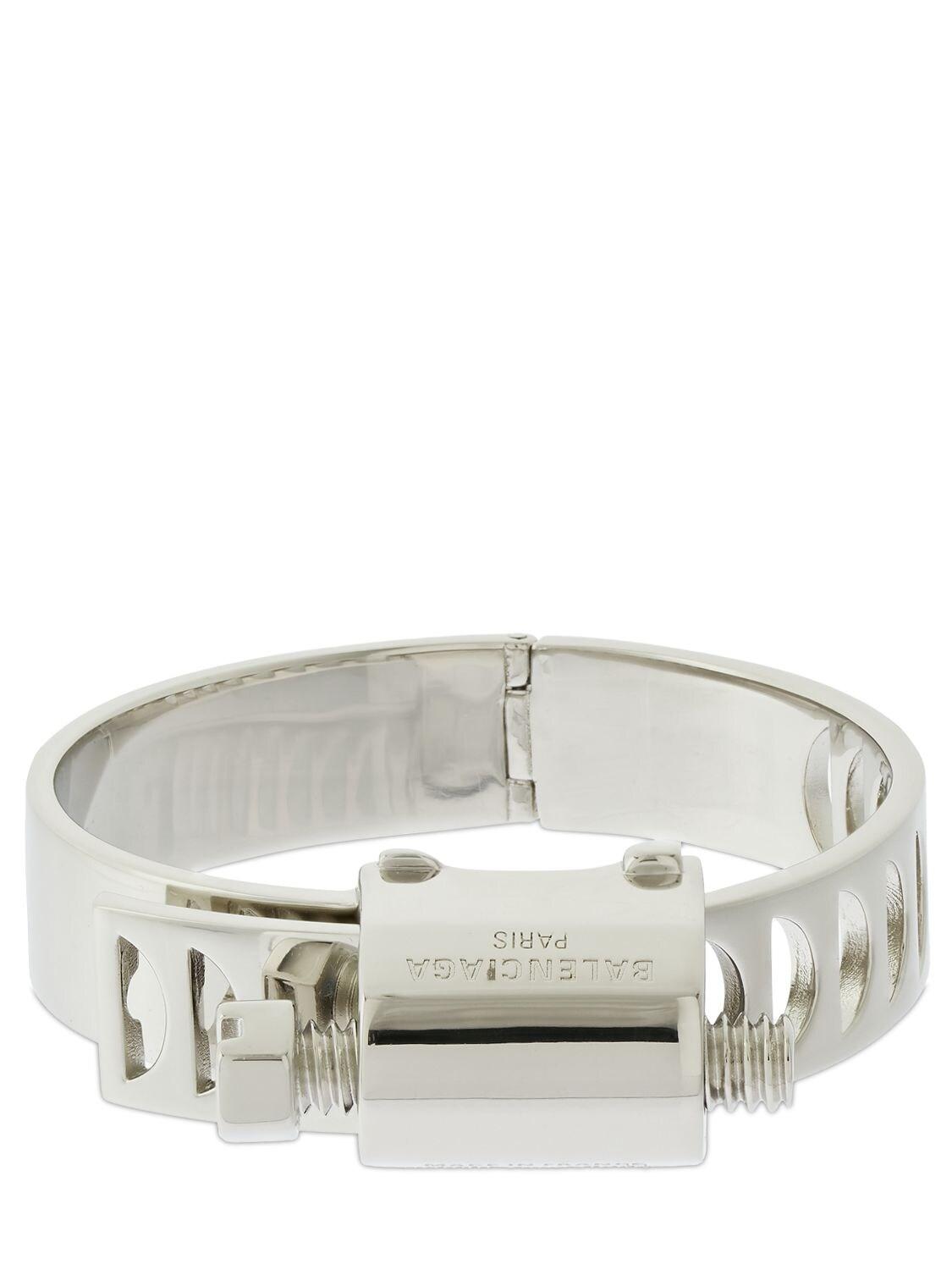 Balenciaga Tool Rigid Bracelet in Gray | Lyst