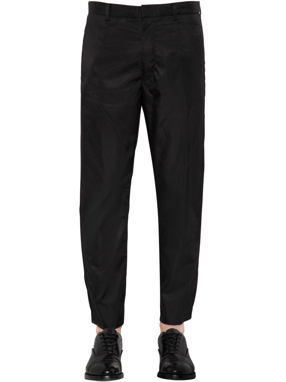 Prada Synthetic Jogging Style Nylon Pants in Black for Men - Lyst