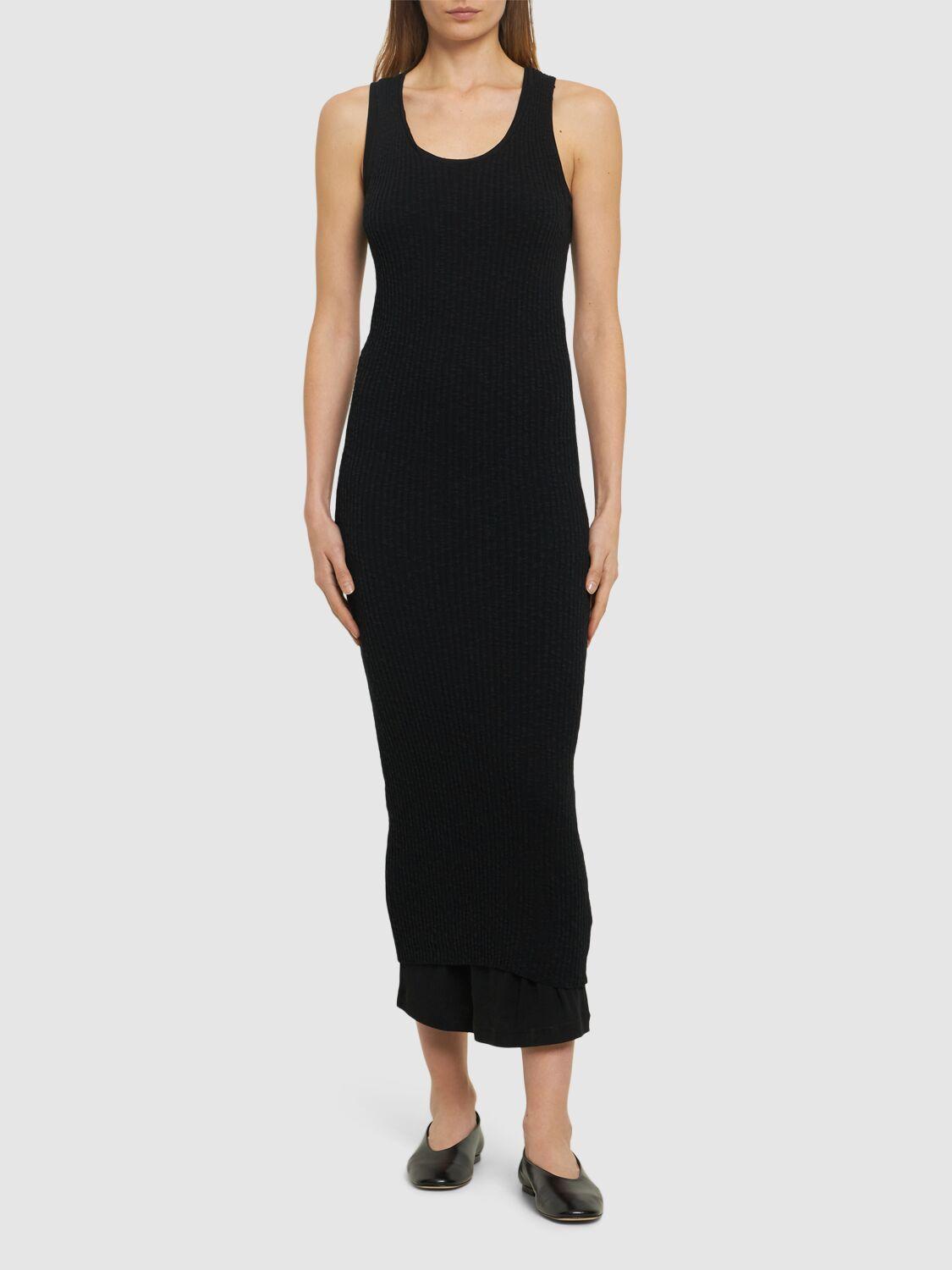 JIL SANDER ブラックロングドレス