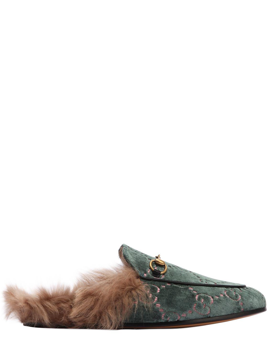 gucci princetown mule velvet