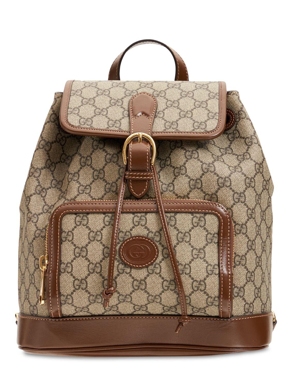 Gucci Backpack With Interlocking G in Beige (Natural) - Save 4% | Lyst