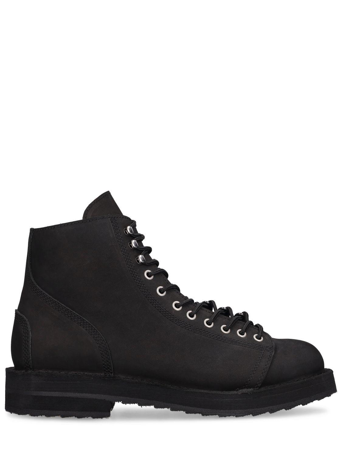 Yohji Yamamoto Leather Lace-up Boots in Black for Men | Lyst
