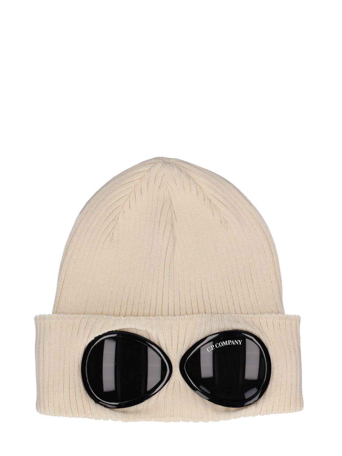C.P. Company Google Beanie in Natural for Men | Lyst UK