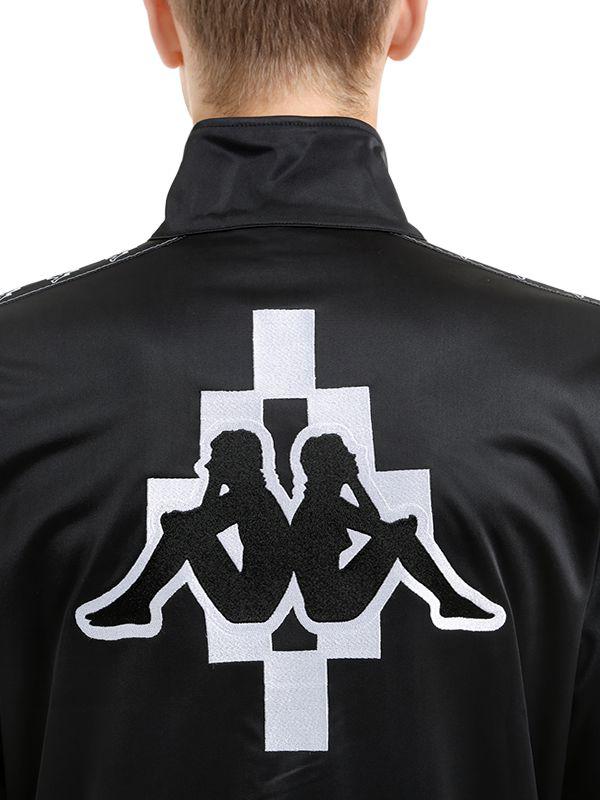 Marcelo Burlon Kappa Zip-up Track Jacket in Black for Men ...