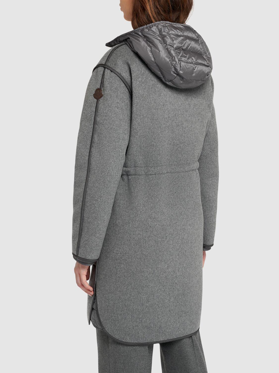 Moncler レディース グレー Bonrepos ヴァージンウールブレンドダウン 