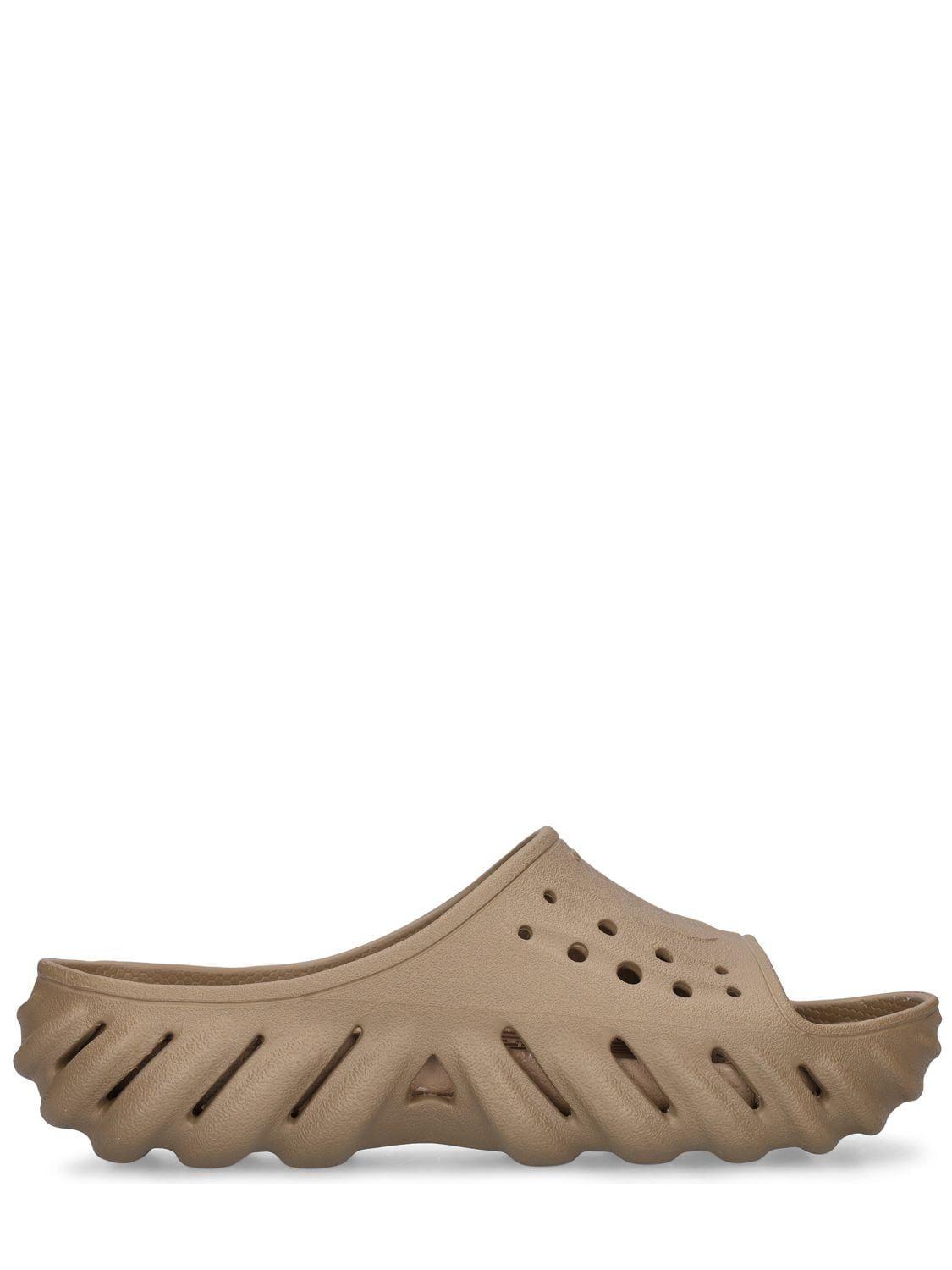 Crocs™ Echo Slide Sandals in Brown for Men | Lyst