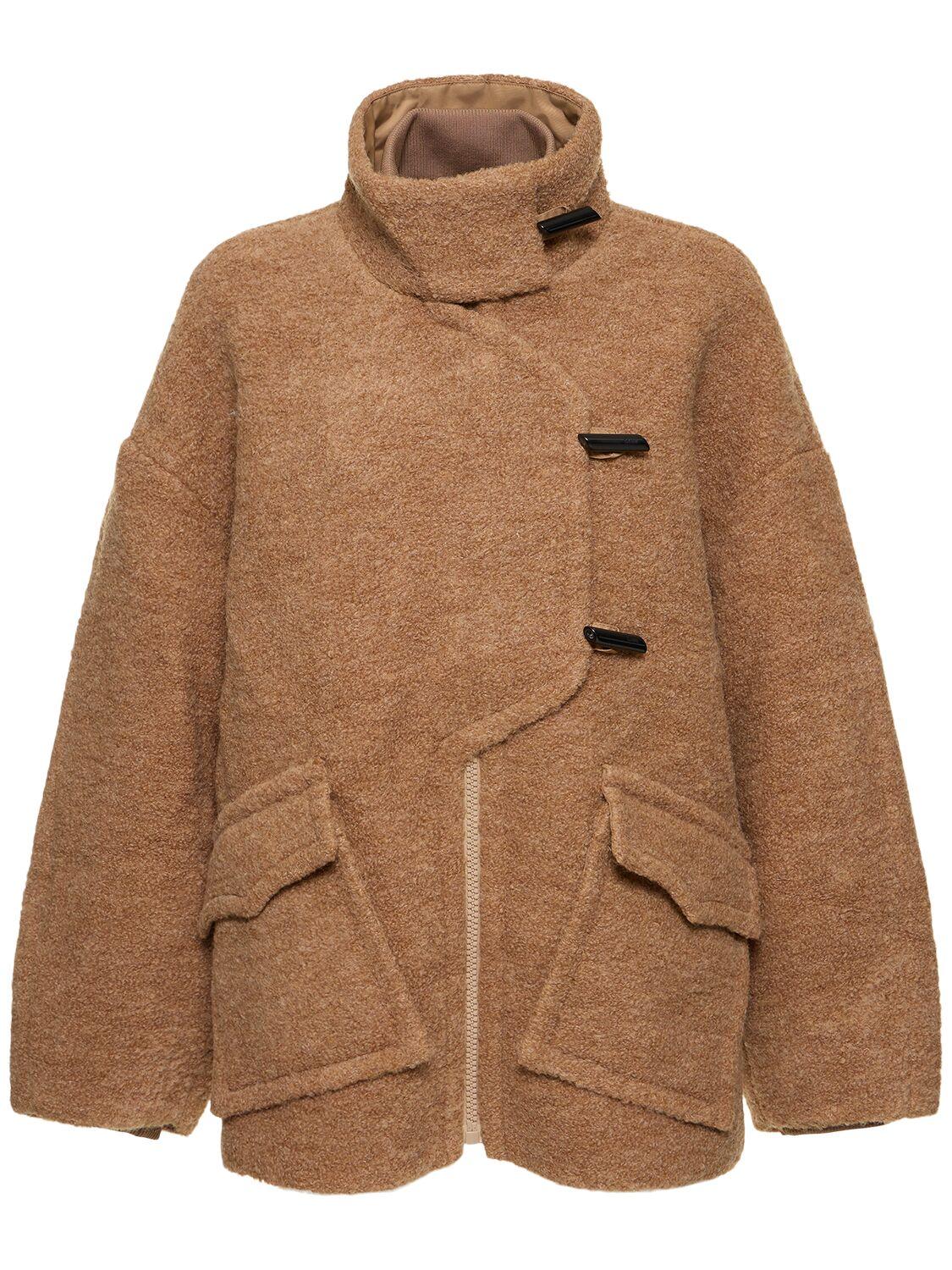 Boucle wool jacket hotsell