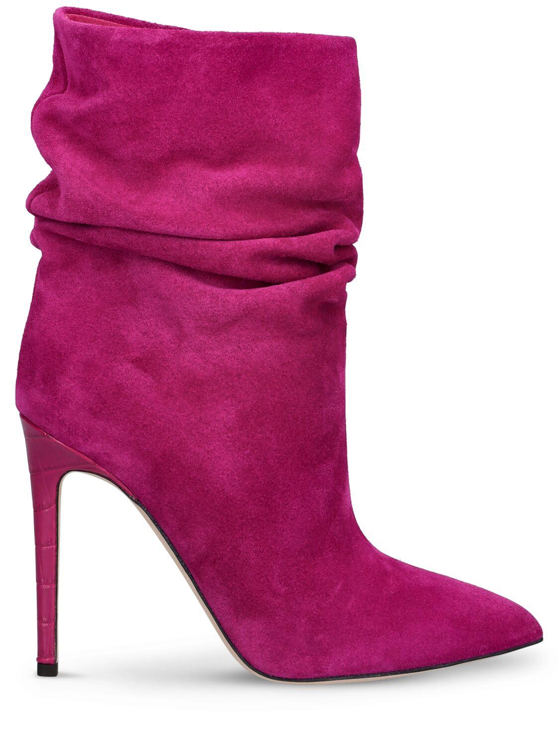 Paris Texas Slouchy Suede Ankle Boots in Pink Lyst UK