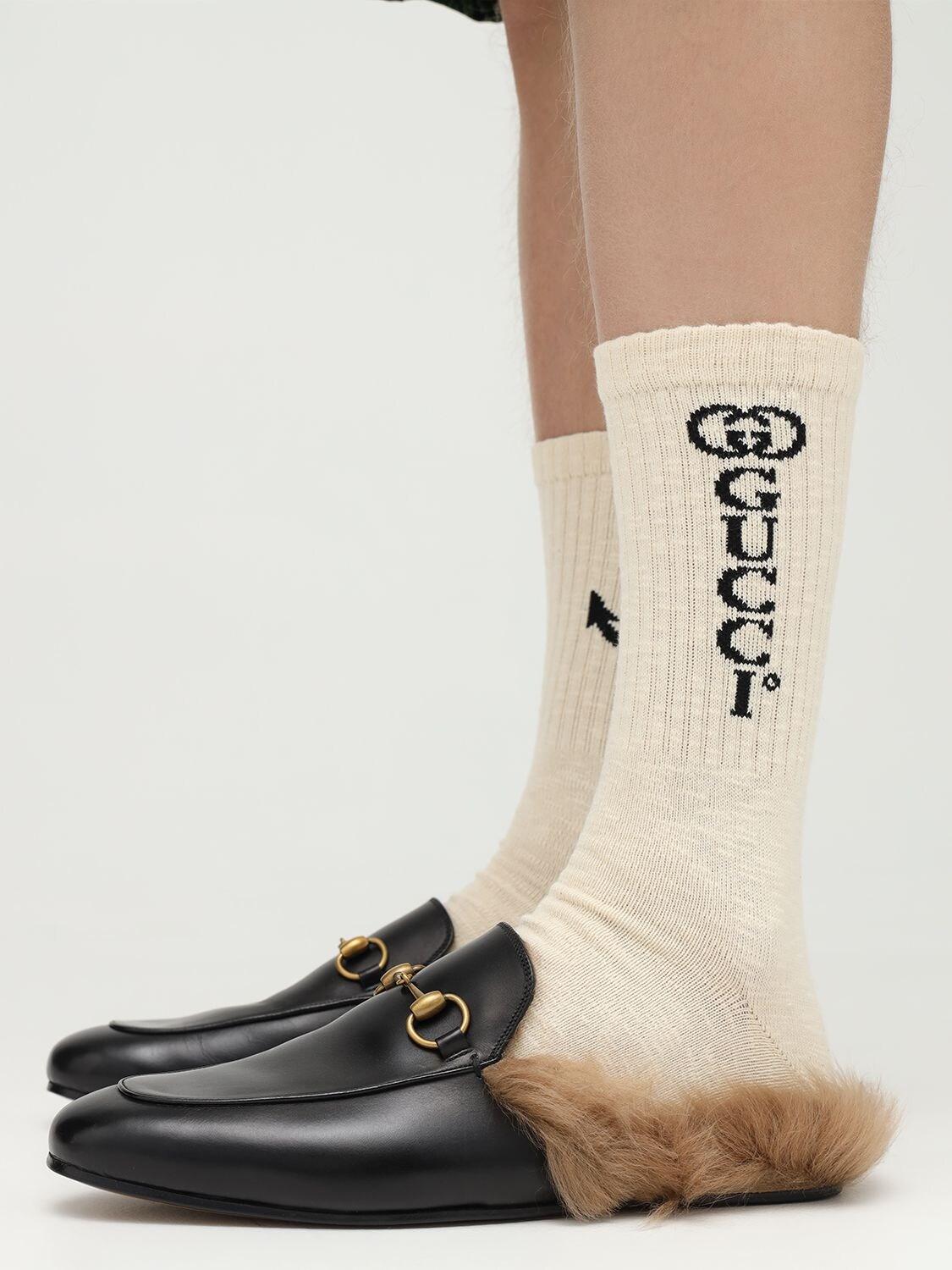 Gucci slippers 2025 with socks