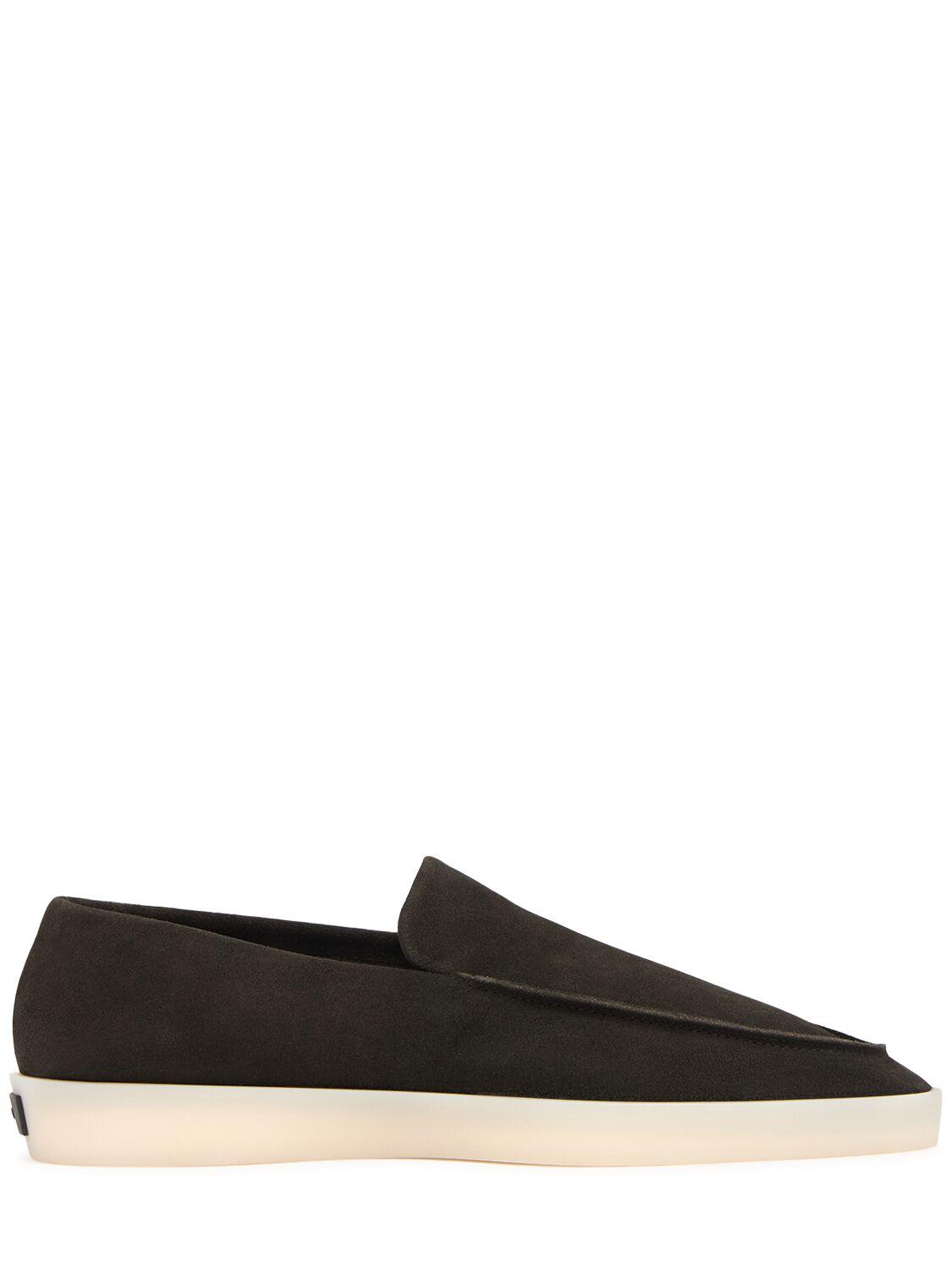 Fear Of God メンズ ブラック スエードローファー スリッポンシューズ