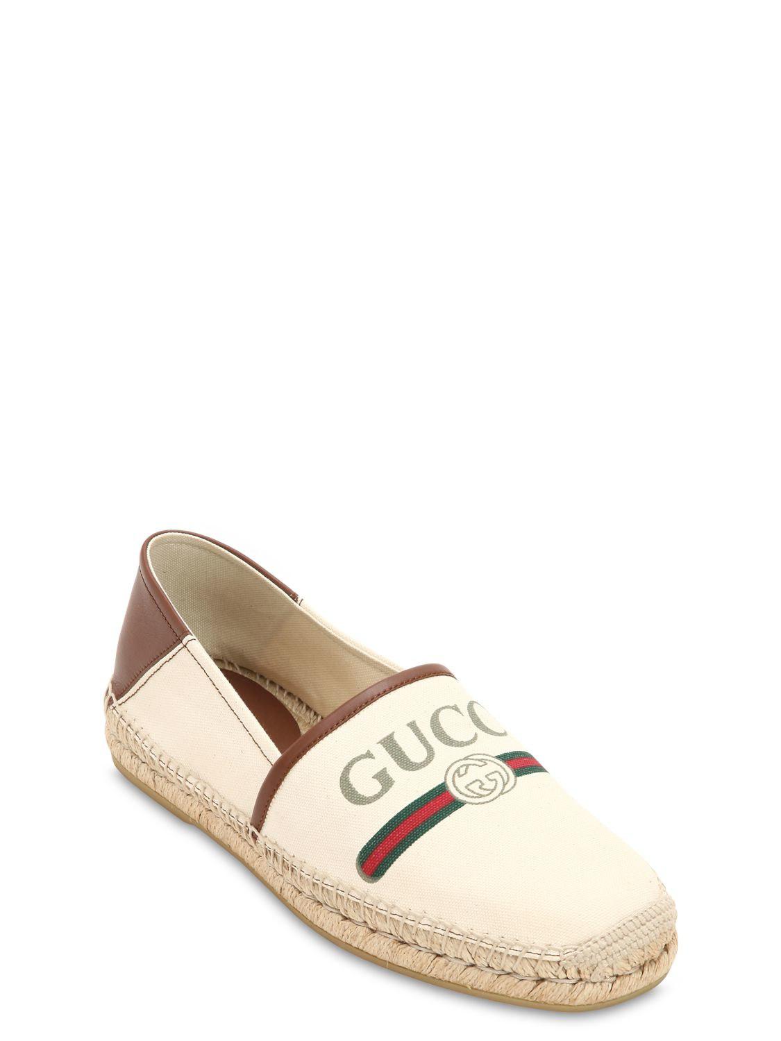 navneord Minearbejder beskyttelse Gucci Gg Fake Alejandro Canvas Espadrilles in Beige (Natural) for Men - Lyst