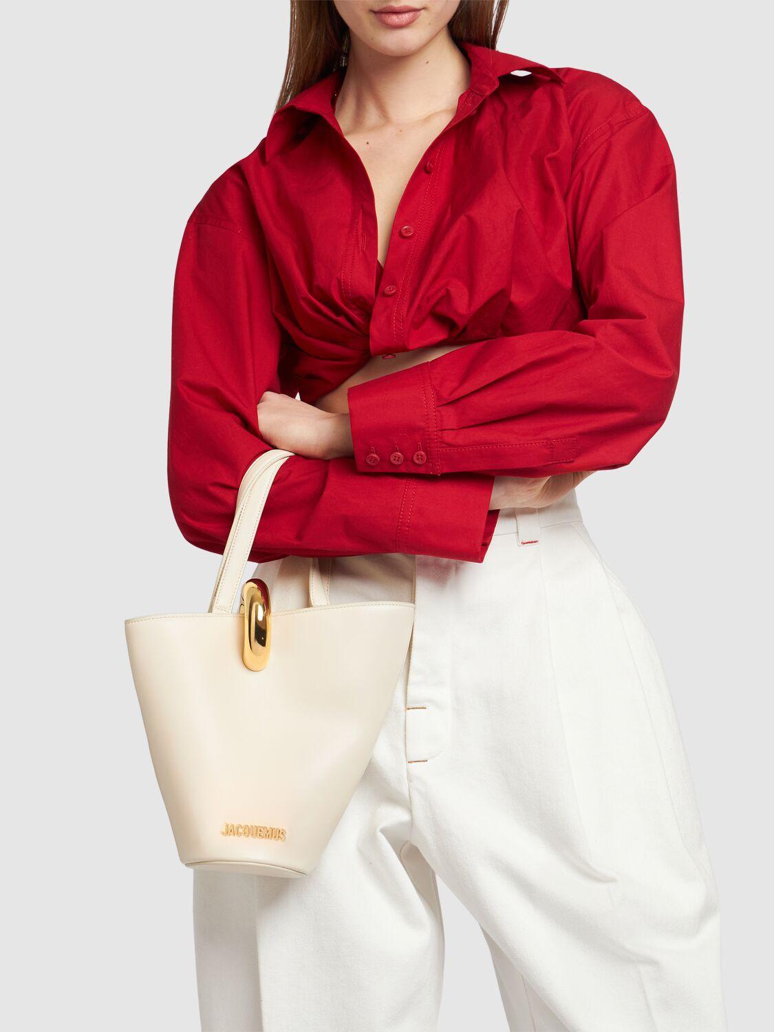 Jacquemus レディース ホワイト Le Petit Bambola レザートップ Jacquemus レディース ホワイト Le Petit Bambola レザートップ