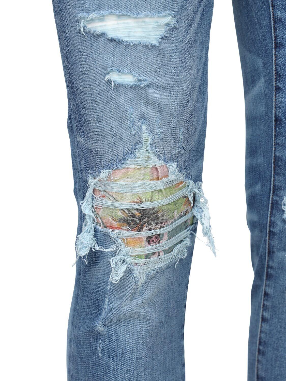 amiri hawaiian patch jeans