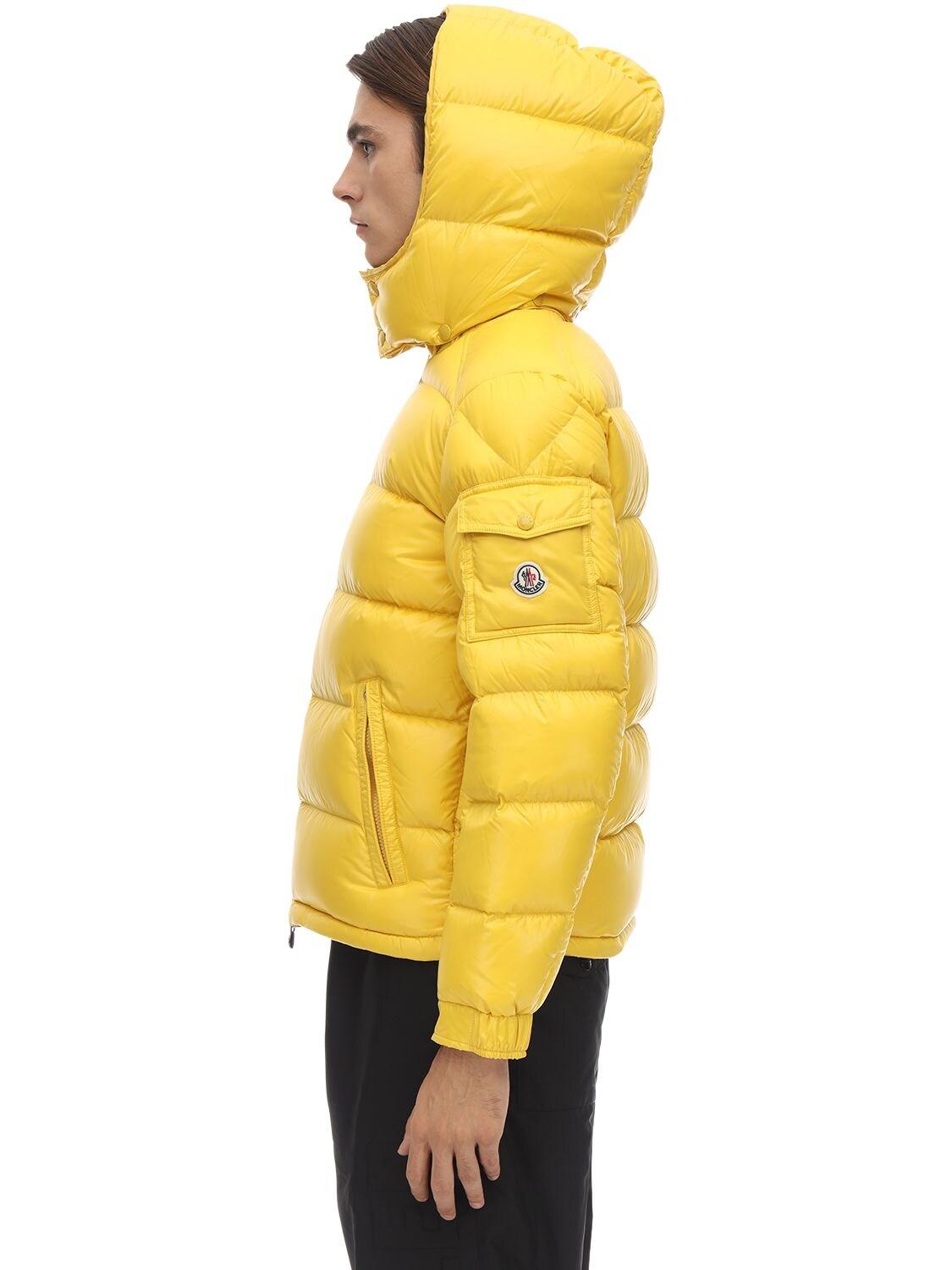 Moncler Synthetic Maya Down Jacket in Yellow for Men - Lyst