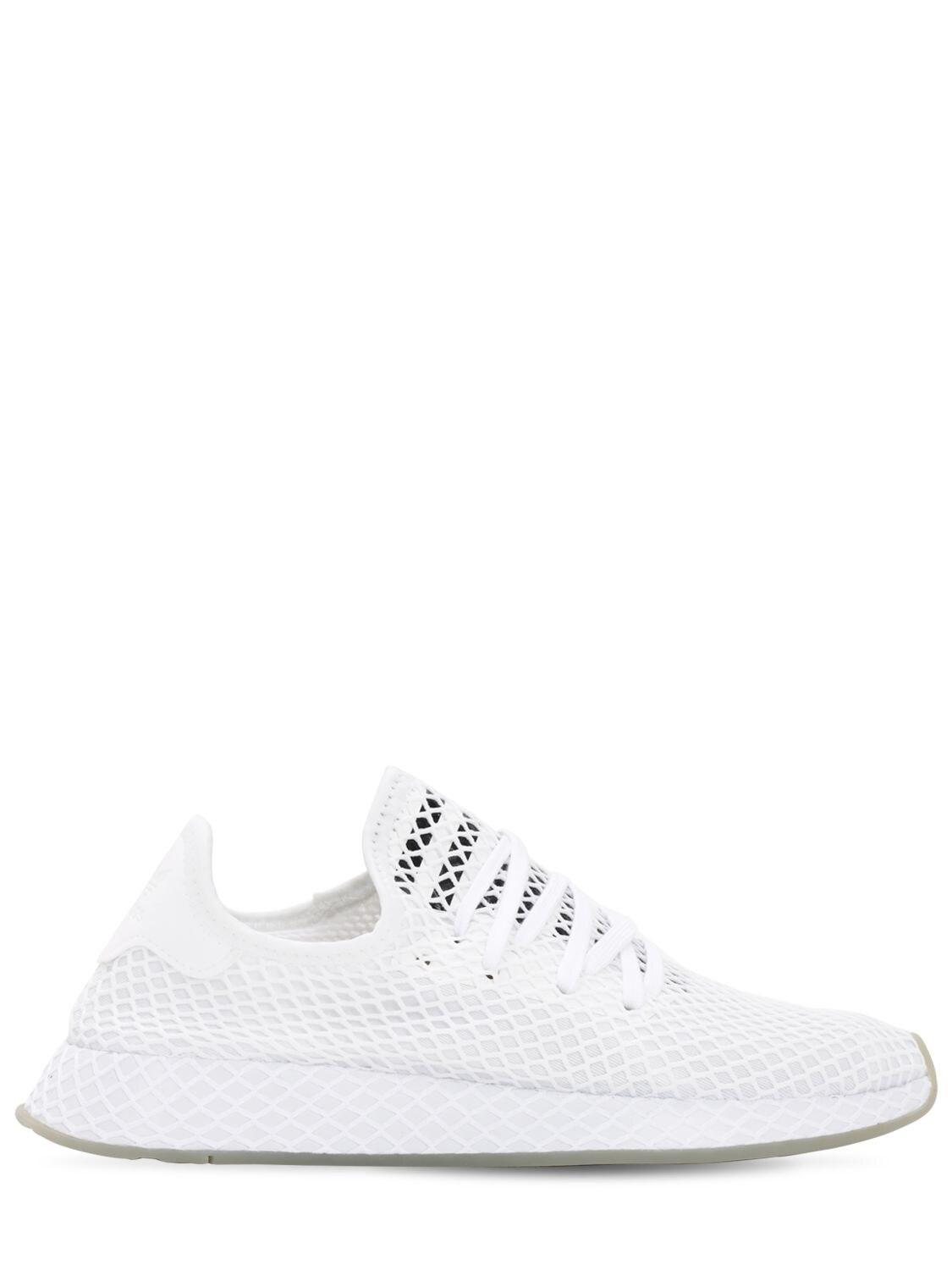 adidas Originals Deerupt Mesh Socks Sneakers in White - Lyst