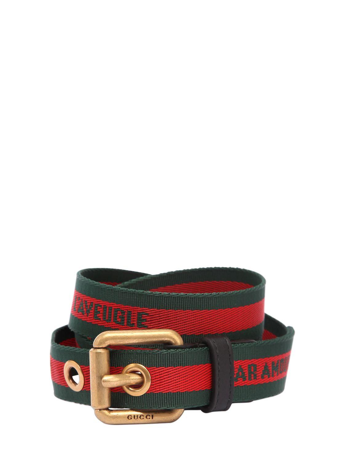 ceinture gucci tissu