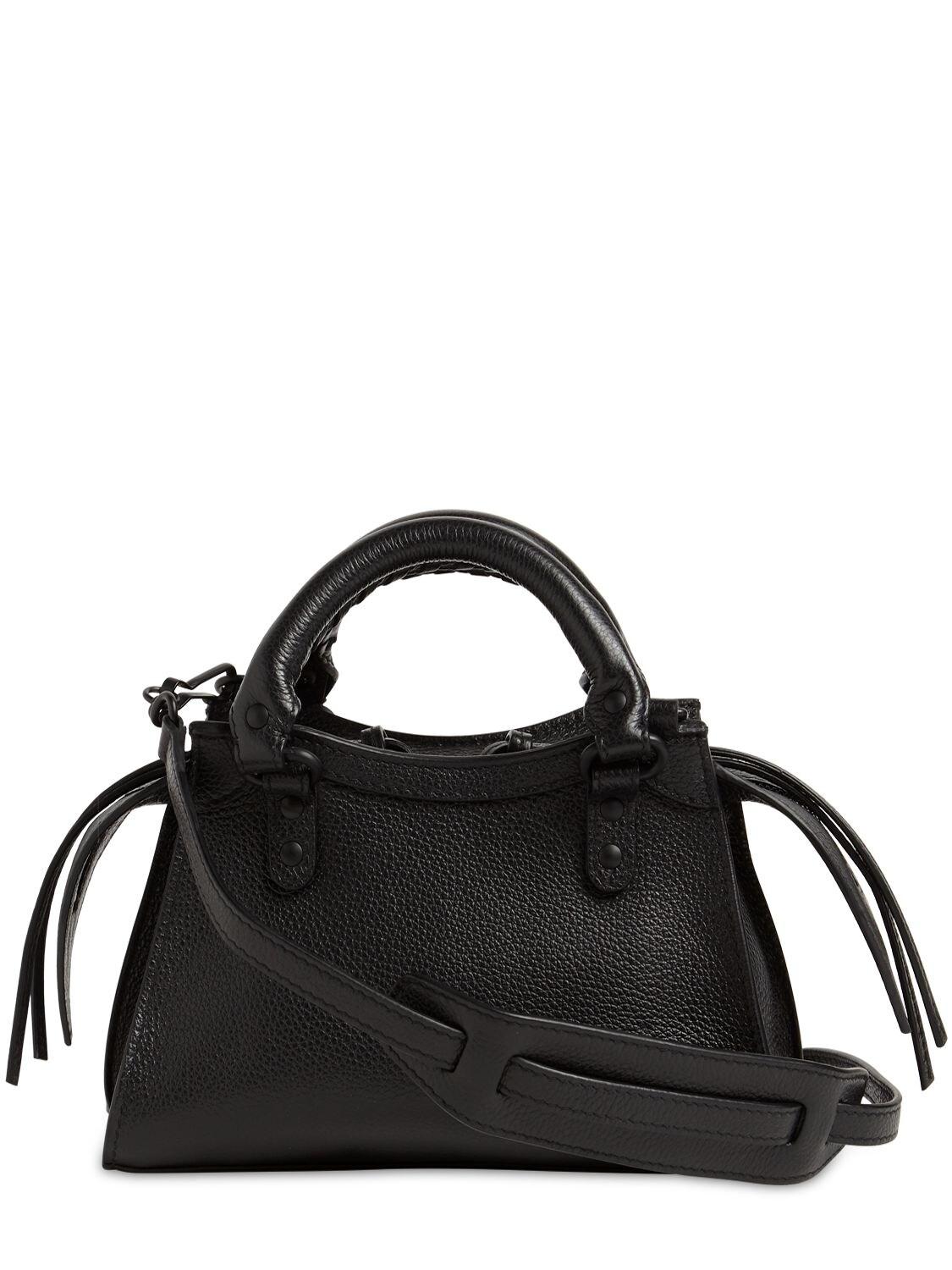 Balenciaga City Neo Mini Leather Bag in Black | Lyst